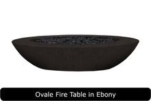 Load image into Gallery viewer, Ovale Fire Table in Ebony Concrete Finish

