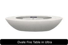 Load image into Gallery viewer, Ovale Fire Table in Ultra Concrete Finish
