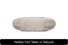 Load image into Gallery viewer, Pebble Fire Table in Natural Concrete Finish
