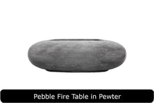 Load image into Gallery viewer, Pebble Fire Table in Pewter Concrete Finish
