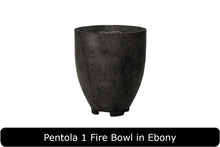Load image into Gallery viewer, Pentola 1 Fire Bowl in Ebony Concrete Finish
