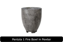 Load image into Gallery viewer, Pentola 1 Fire Bowl in Pewter Concrete Finish
