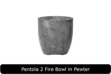 Load image into Gallery viewer, Pentola 2 Fire Bowl in Pewter Concrete Finish
