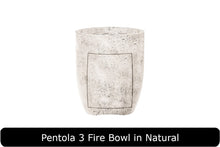 Load image into Gallery viewer, Pentola 3 Fire Bowl in Natural Concrete Finish
