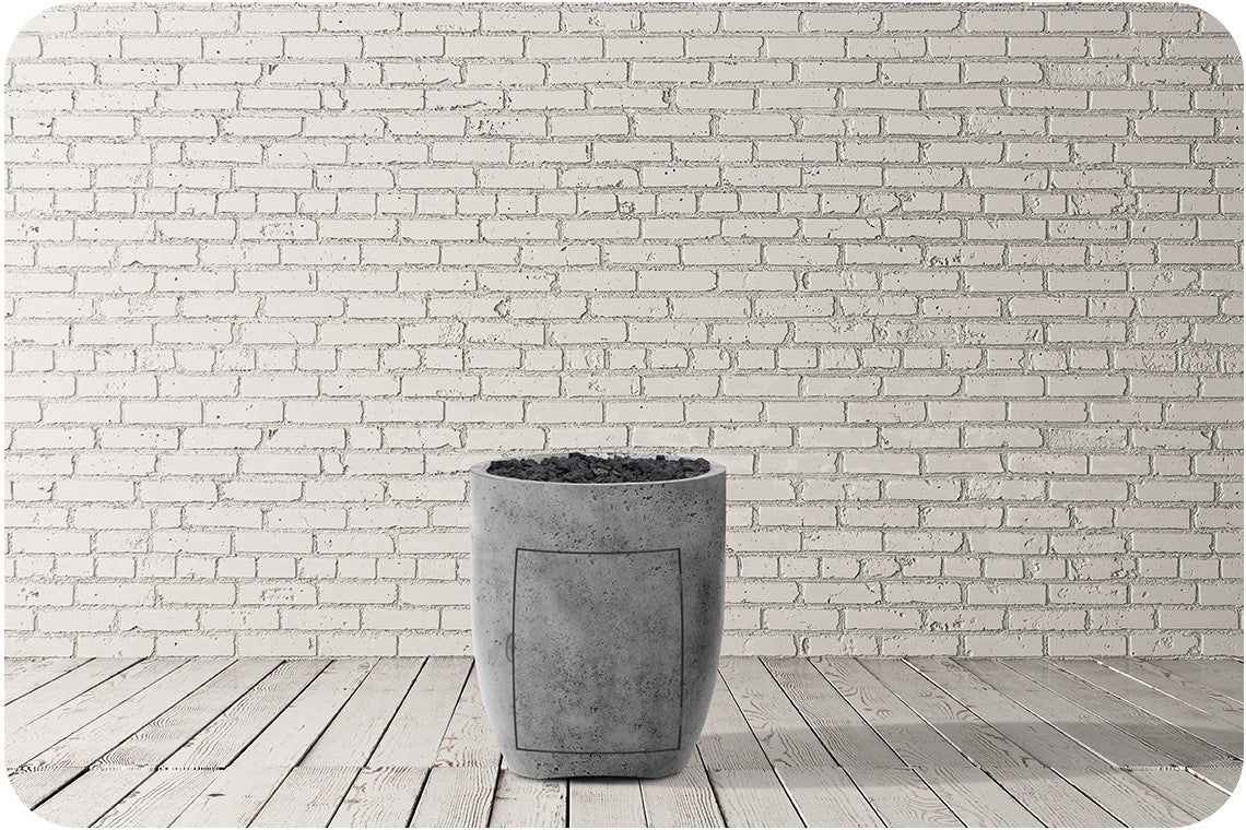 Studio Image of the Pentola 3 Concrete Fire Bowl