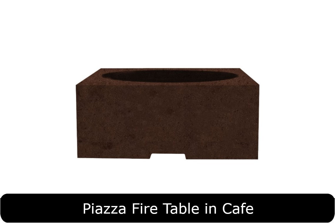 Piazza Fire Table in Cafe Concrete Finish