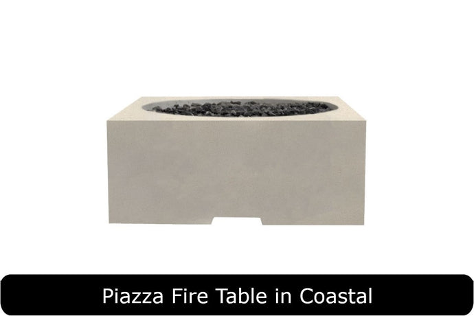 Piazza Fire Table in Coastal Concrete Finish