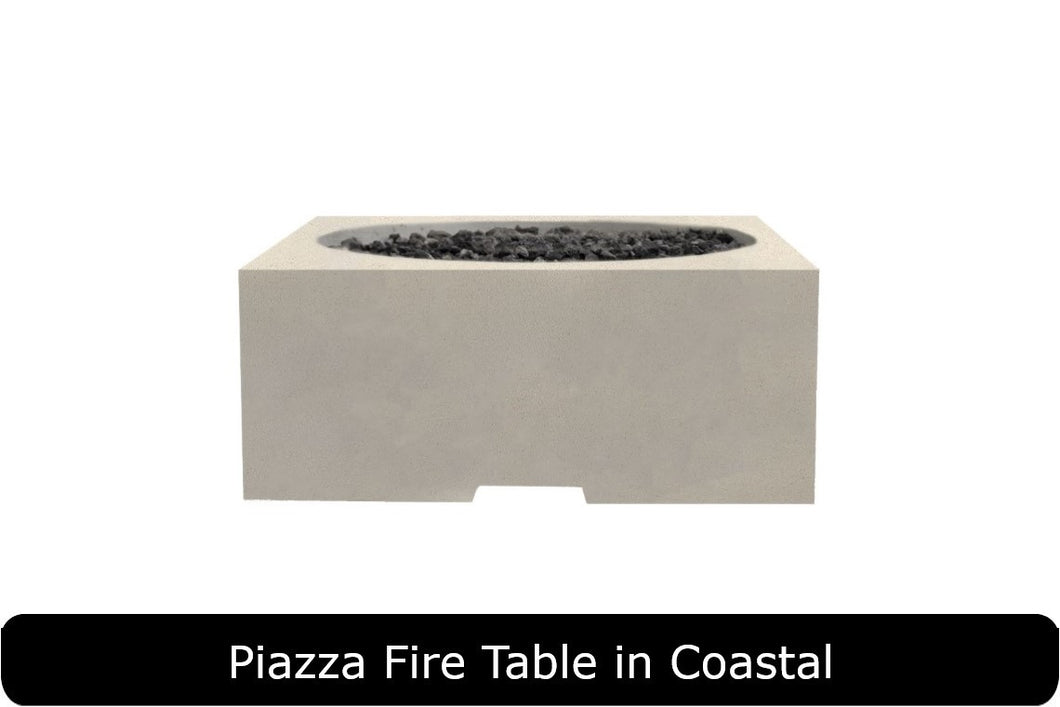 Piazza Fire Table in Coastal Concrete Finish