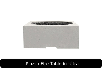 Piazza Fire Table in Ultra Concrete Finish