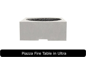 Piazza Fire Table in Ultra Concrete Finish