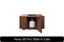 Load image into Gallery viewer, Porto 58 Fire Table in Cafe Concrete Finish

