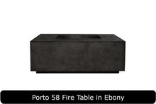 Load image into Gallery viewer, Porto 58 Fire Table in Ebony Concrete Finish
