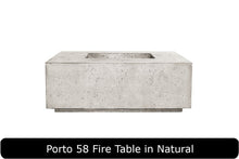 Load image into Gallery viewer, Porto 58 Fire Table in Natural Concrete Finish
