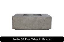 Load image into Gallery viewer, Porto 58 Fire Table in Pewter Concrete Finish
