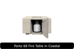 Porto 68 Fire Table in Coastal Concrete Finish