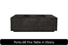 Load image into Gallery viewer, Porto 68 Fire Table in Ebony Concrete Finish
