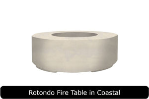Rotondo Fire Table in Coastal Concrete Finish