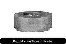 Load image into Gallery viewer, Rotondo Fire Table in Pewter Concrete Finish
