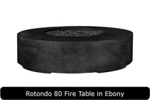 Load image into Gallery viewer, Rotondo 80 Fire Table in Ebony Concrete Finish
