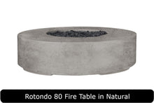 Load image into Gallery viewer, Rotondo 80 Fire Table in Natural Concrete Finish
