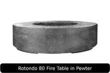 Load image into Gallery viewer, Rotondo 80 Fire Table in Pewter Concrete Finish
