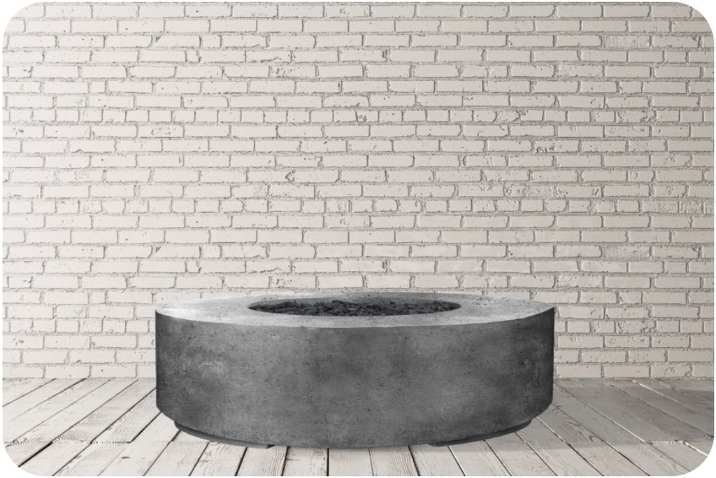 Studio Image of the Rotondo 80 Concrete Fire Table