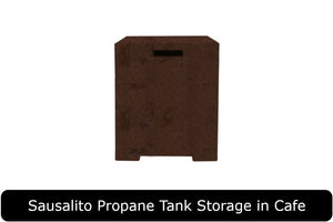Sausalito Propane Tank Storage in Cafe Concrete Finish