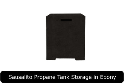 Sausalito Propane Tank Storage in Ebony Concrete Finish