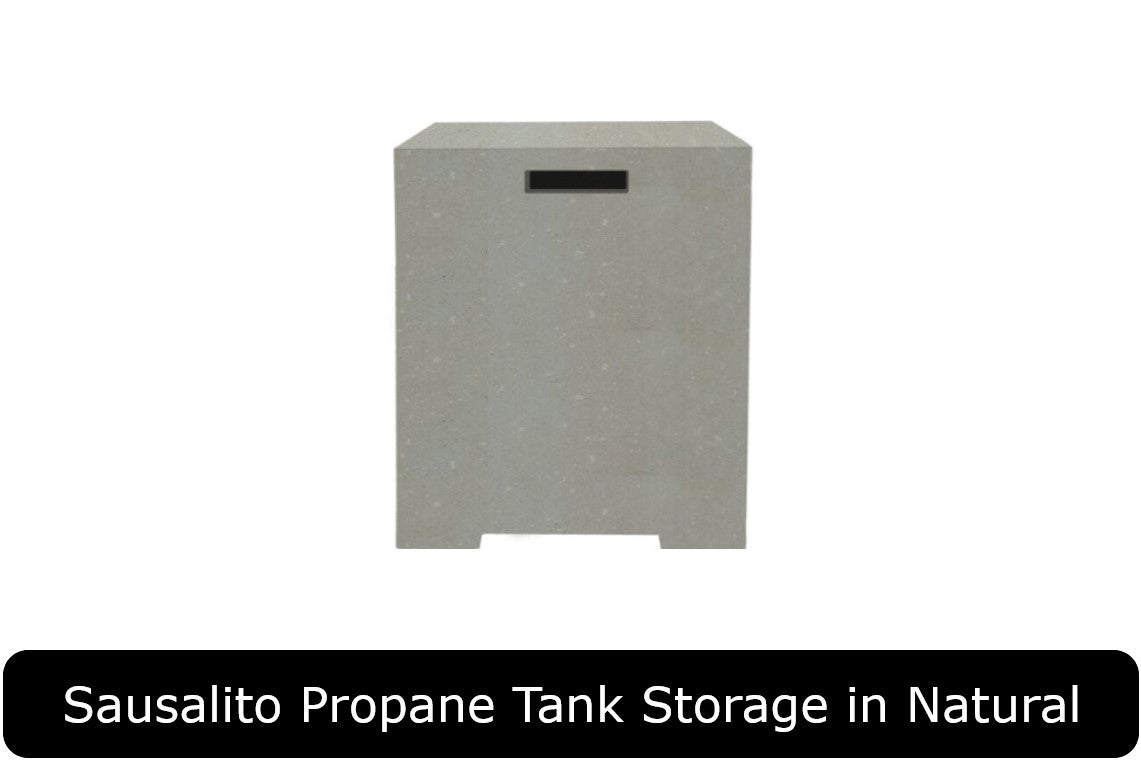 Sausalito Propane Tank Storage in Natural Concrete Finish