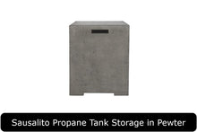 Load image into Gallery viewer, Sausalito Propane Tank Storage in Pewter Concrete Finish
