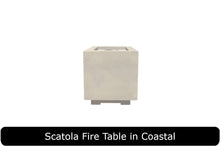 Load image into Gallery viewer, Scatola Fire Table in Coastal Concrete Finish
