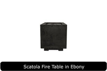 Load image into Gallery viewer, Scatola Fire Table in Ebony Concrete Finish
