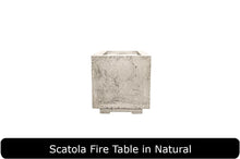Load image into Gallery viewer, Scatola Fire Table in Natural Concrete Finish
