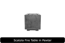 Load image into Gallery viewer, Scatola Fire Table in Pewter Concrete Finish
