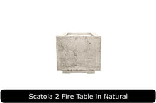 Load image into Gallery viewer, Scatola 2 Fire Table in Natural Concrete Finish
