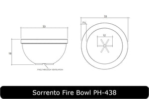 Prism Hardscapes - Sorrento Concrete 33" Fire Bowl