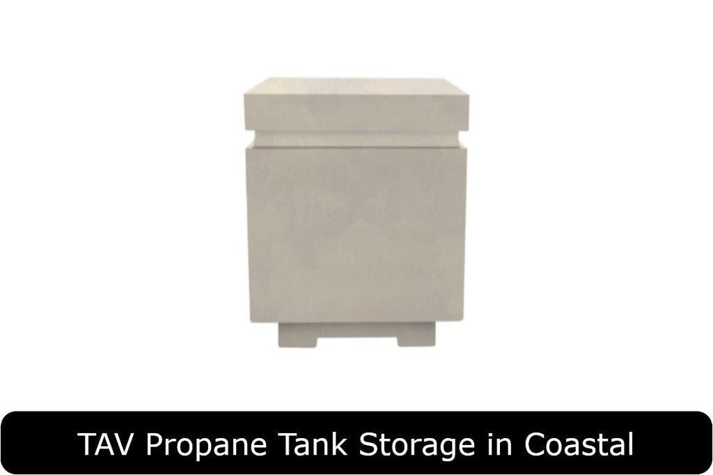 TAV Propane Tank Storage in Coastal Concrete Finish