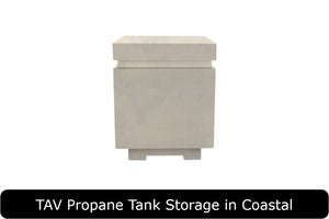 TAV Propane Tank Storage in Coastal Concrete Finish