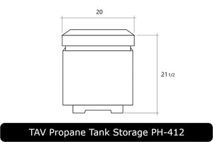 TAV Propane Tank Storage Dimensions