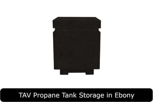 TAV Propane Tank Storage in Ebony Concrete Finish