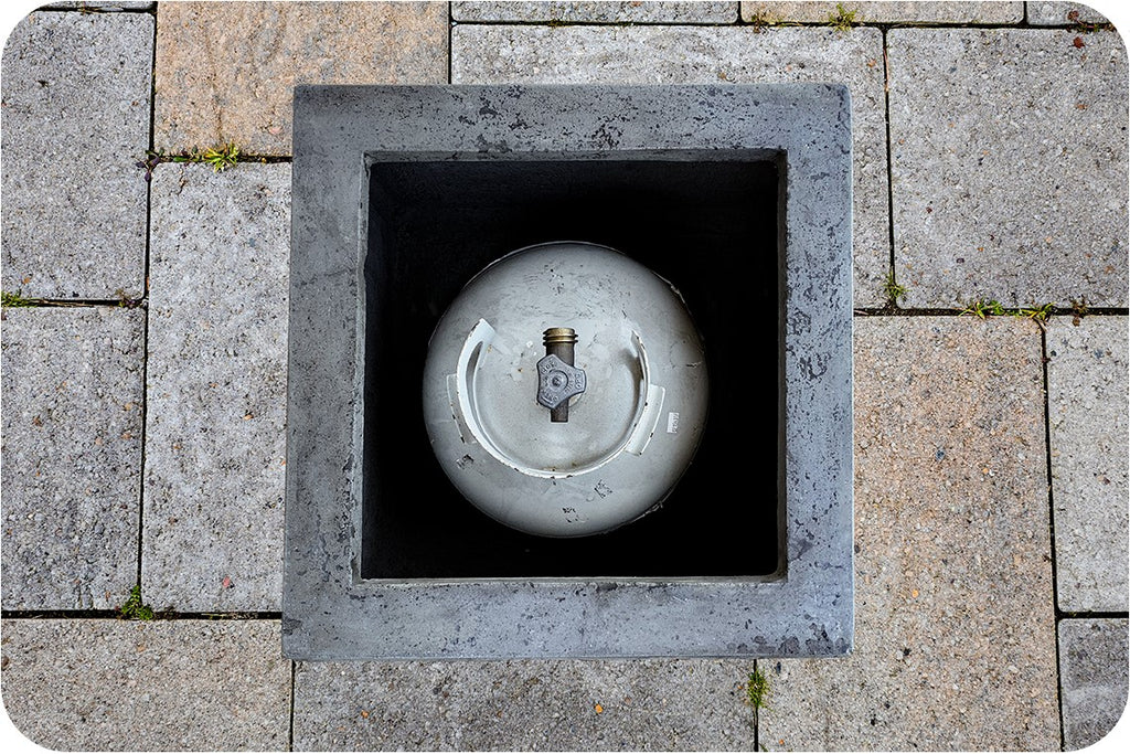 Lifestyle Image of the TAV Propane Tank Storage