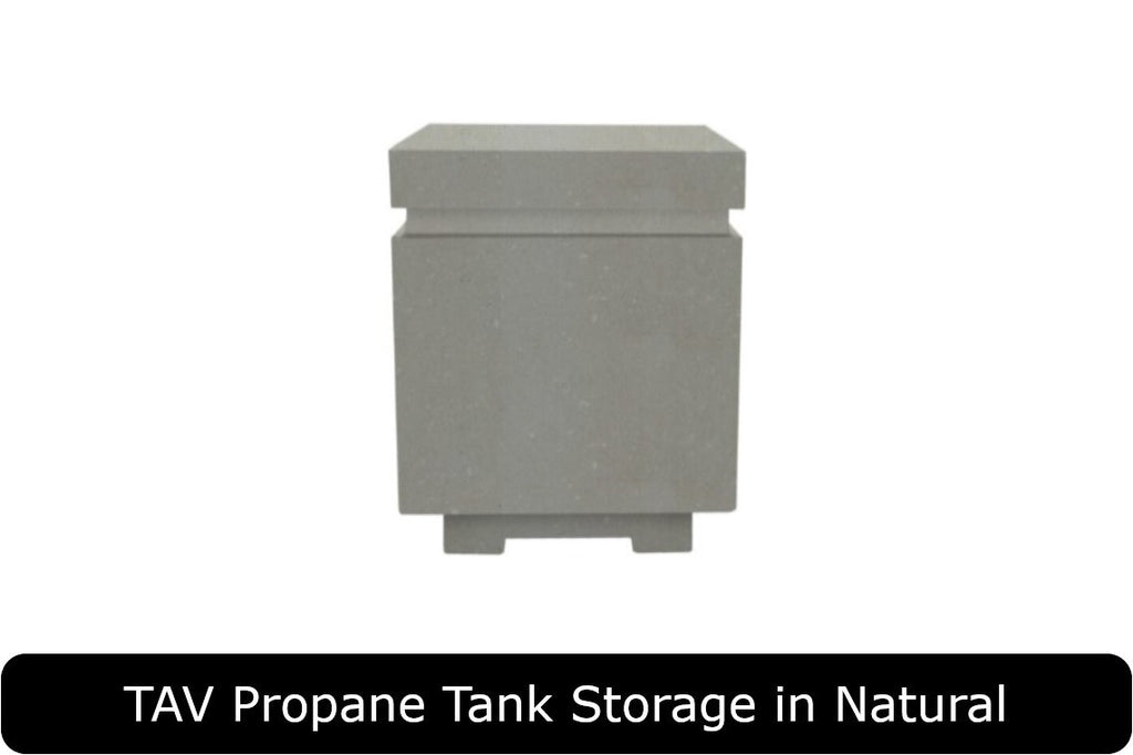 TAV Propane Tank Storage in NaturalConcrete Finish