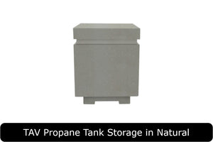 TAV Propane Tank Storage in NaturalConcrete Finish