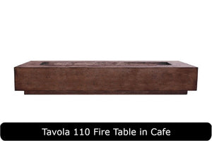 Tavola 110 Fire Table in Cafe Concrete Finish