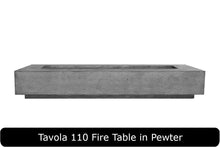 Load image into Gallery viewer, Tavola 110 Fire Table in Pewter Concrete Finish
