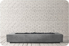 Load image into Gallery viewer, Studio Image of the Tavola 110 Concrete Fire Table
