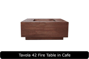 Tavola 42 Fire Table in Cafe Concrete Finish