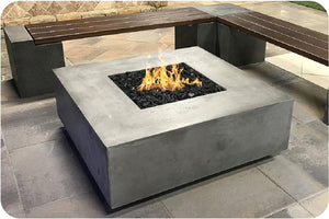 Lifestyle Image of the Tavola 42 Concrete Fire Table