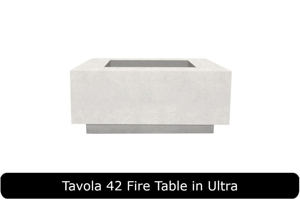 Tavola 42 Fire Table in Ultra Concrete Finish