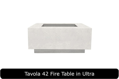 Tavola 42 Fire Table in Ultra Concrete Finish